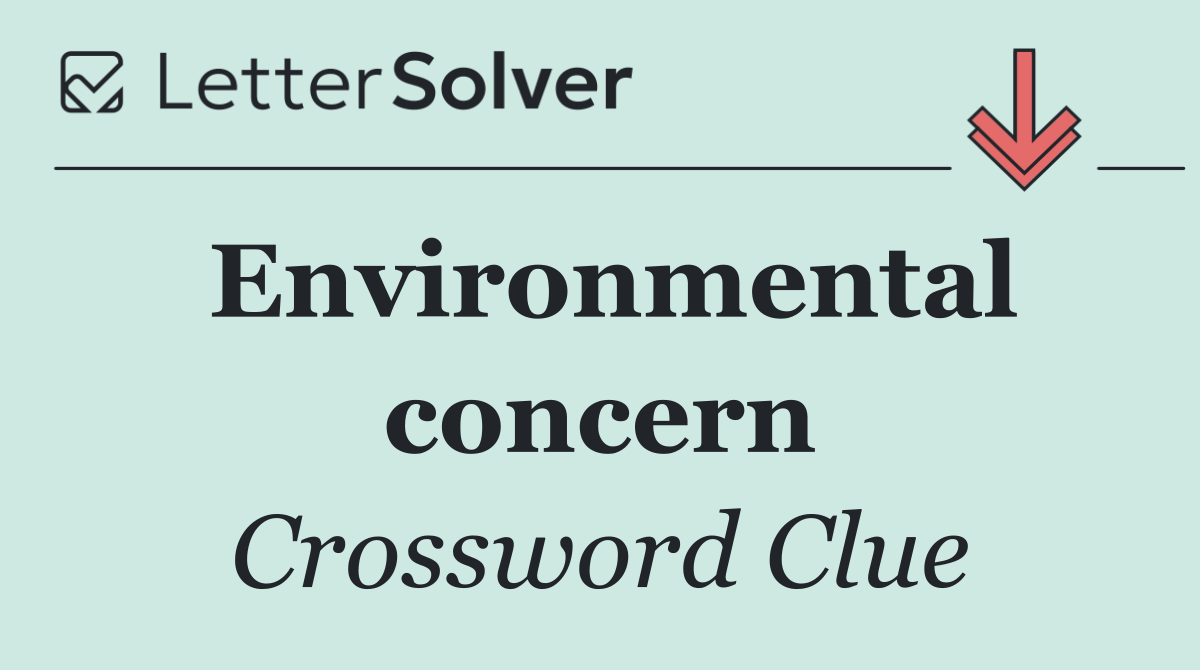 Environmental concern