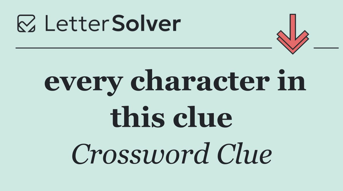 every character in this clue