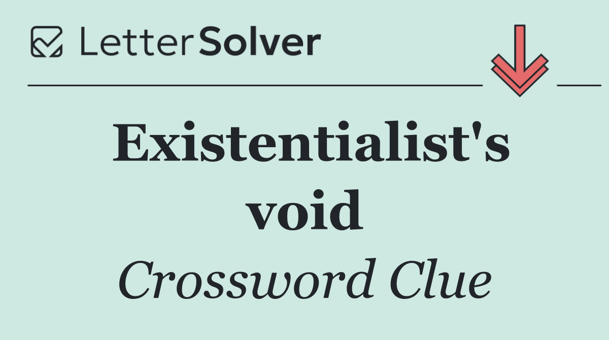 Existentialist's void