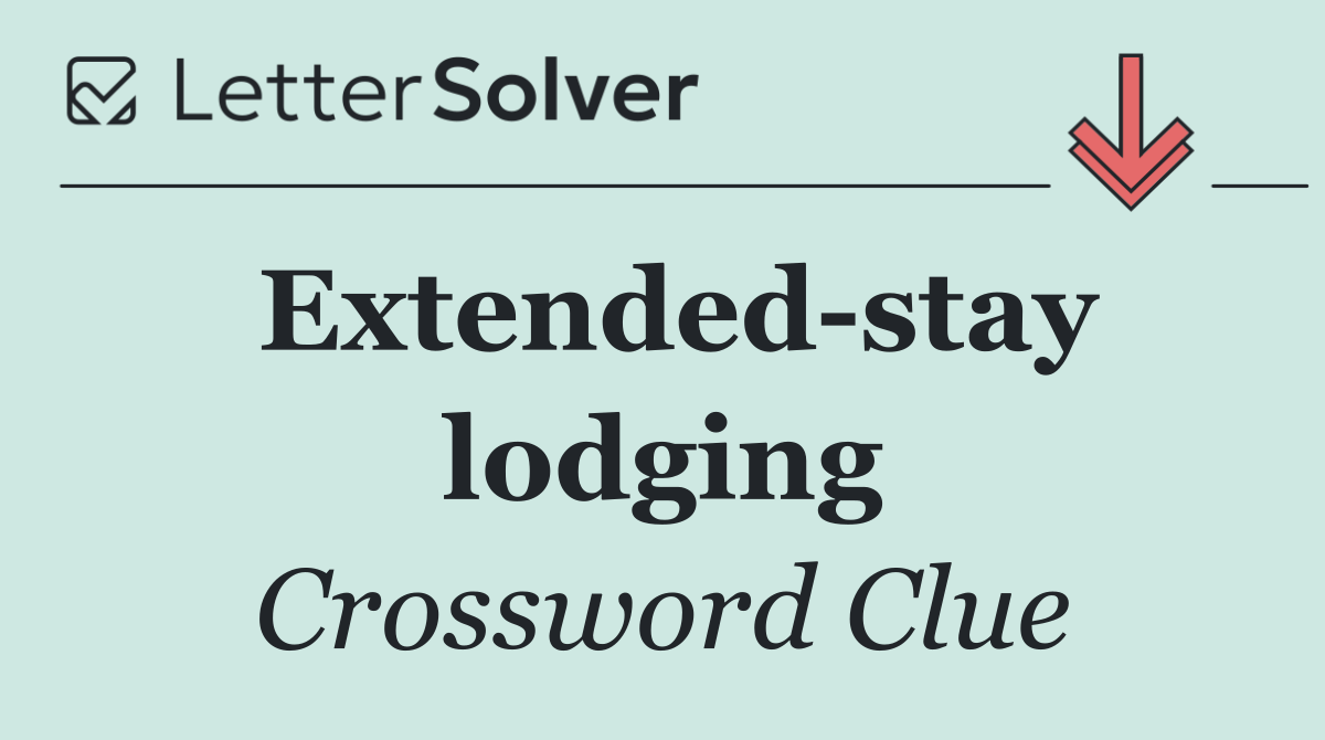 Extended stay lodging