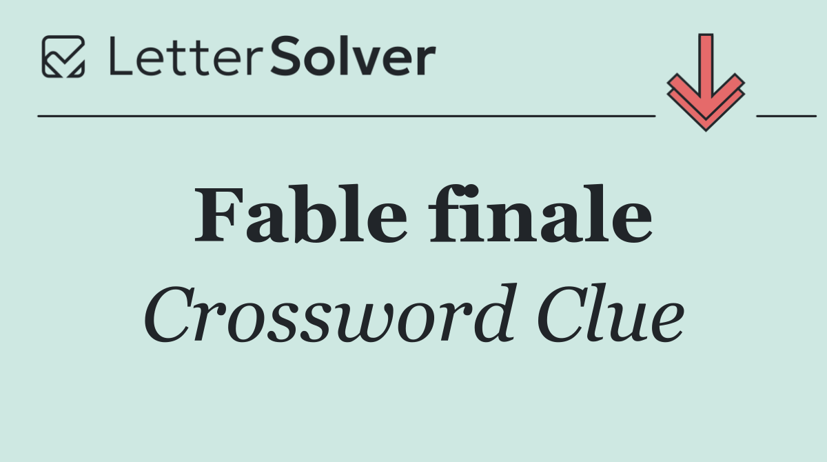 Fable finale