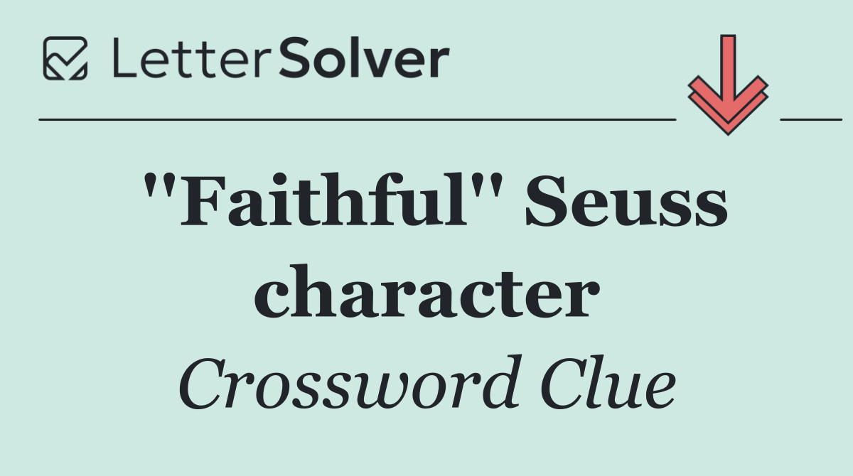 ''Faithful'' Seuss character