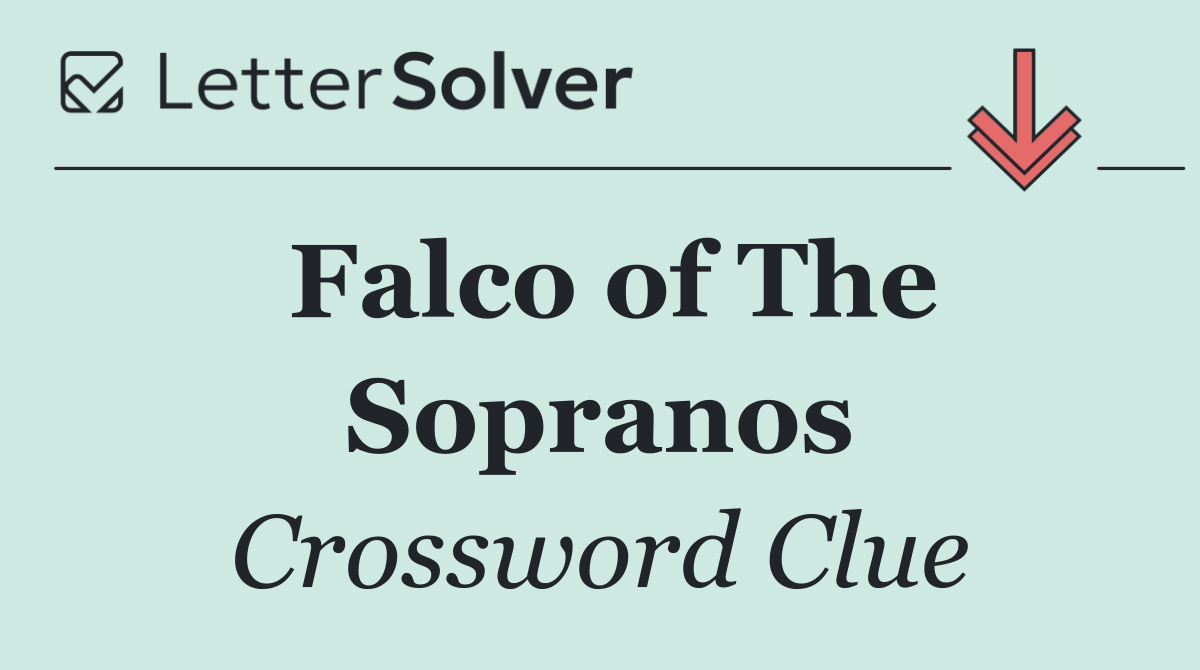 Falco of The Sopranos