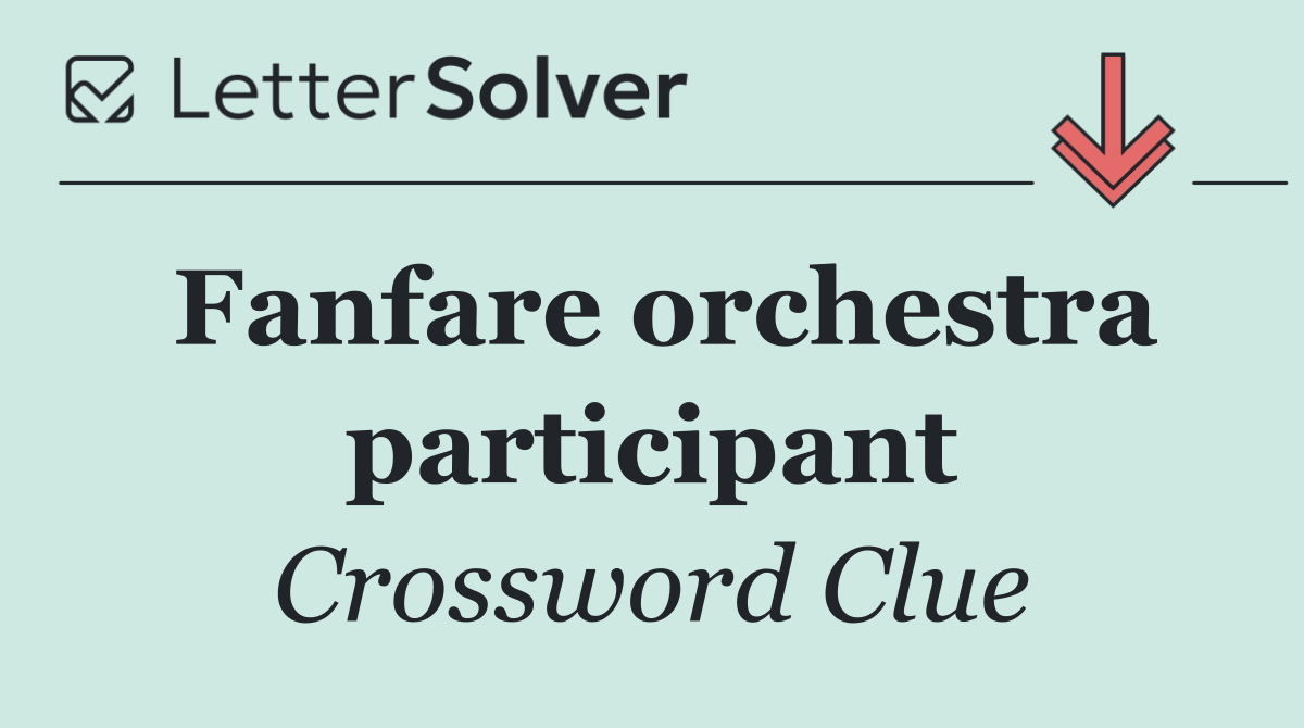 Fanfare orchestra participant