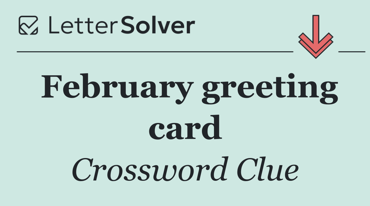 February greeting card
