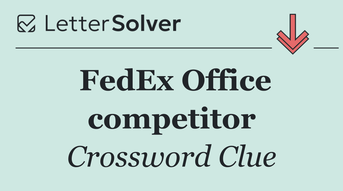 FedEx Office competitor