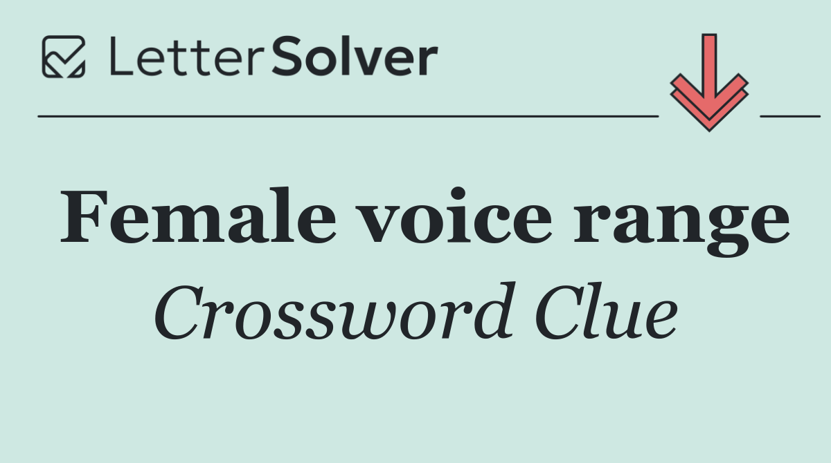 Female voice range
