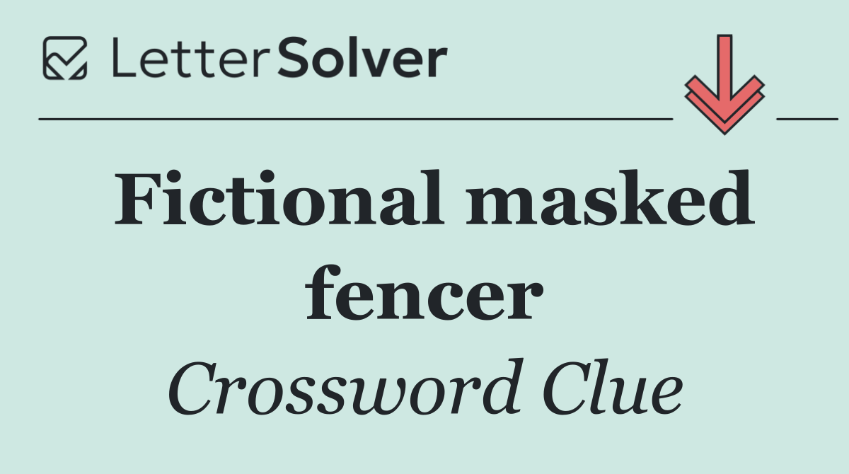 Fictional masked fencer