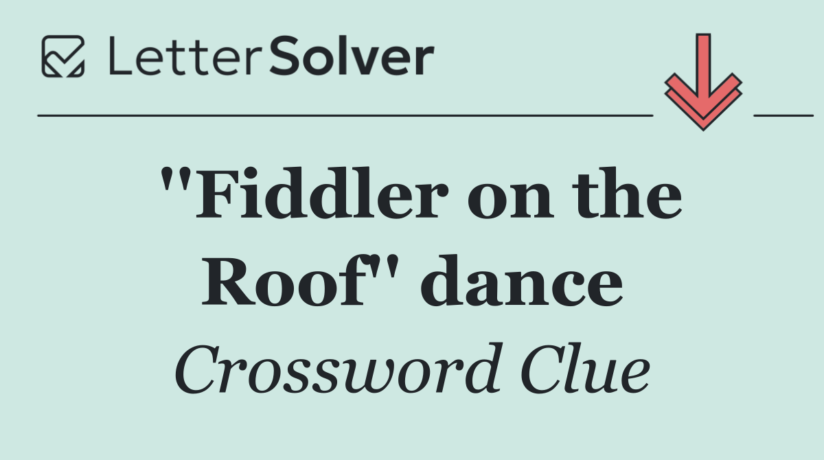 ''Fiddler on the Roof'' dance