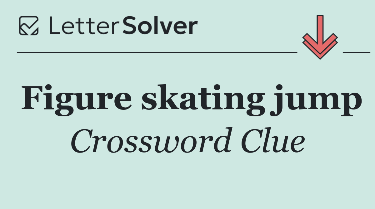 Figure skating jump