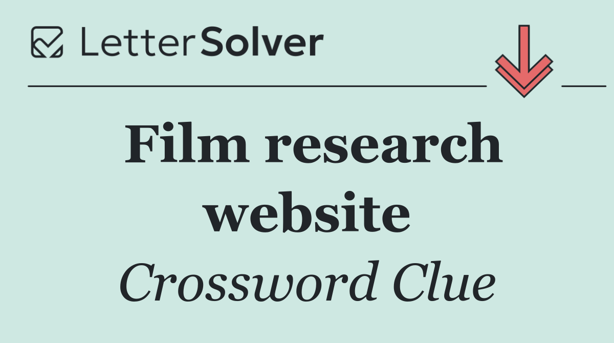 Film research website