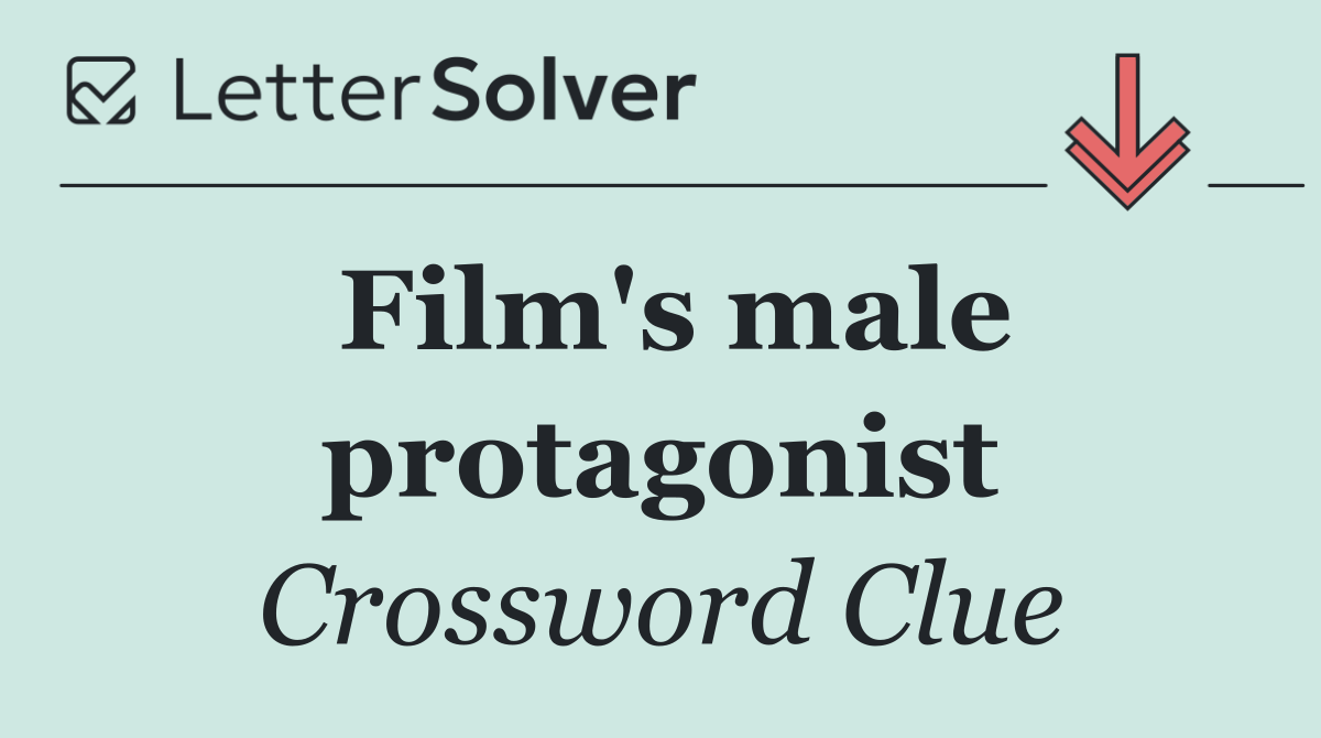 Film's male protagonist