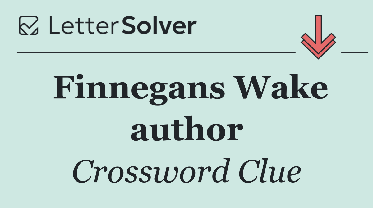 Finnegans Wake author