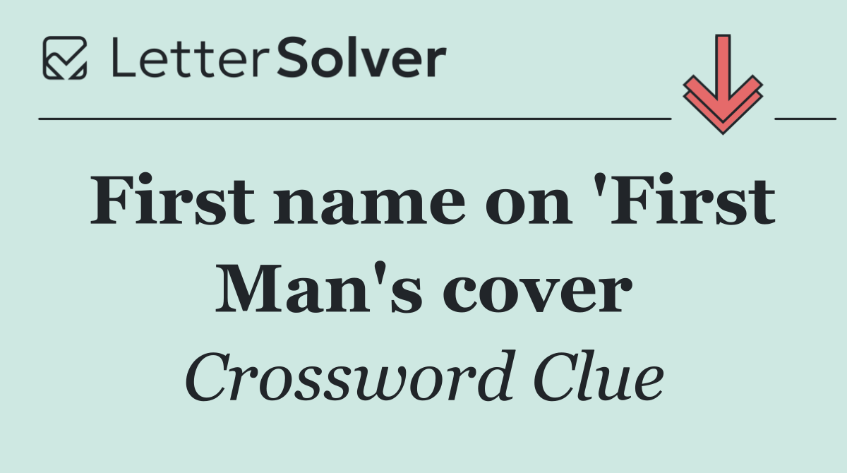 First name on 'First Man's cover
