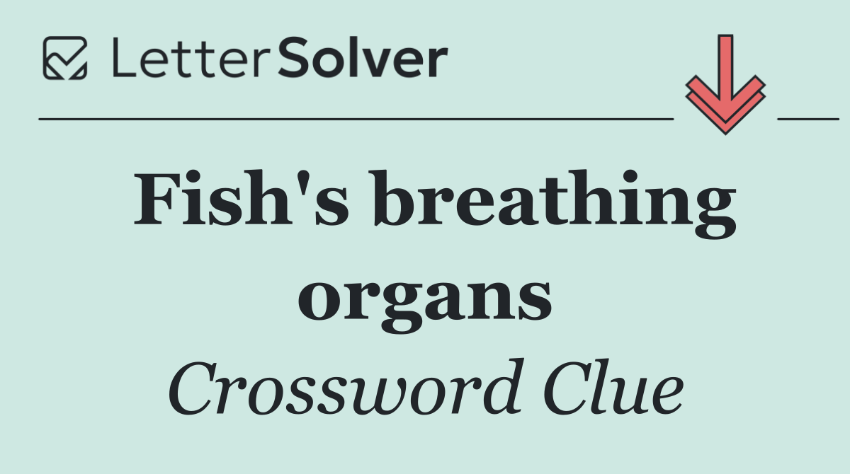 Fish's breathing organs