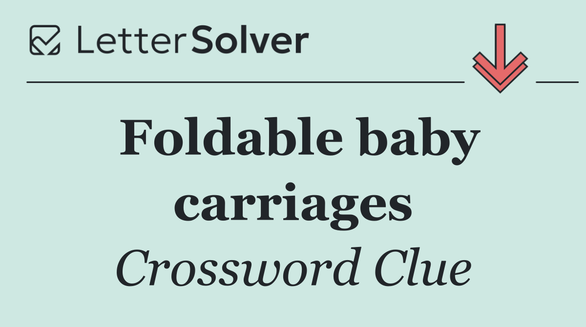 Foldable baby carriages