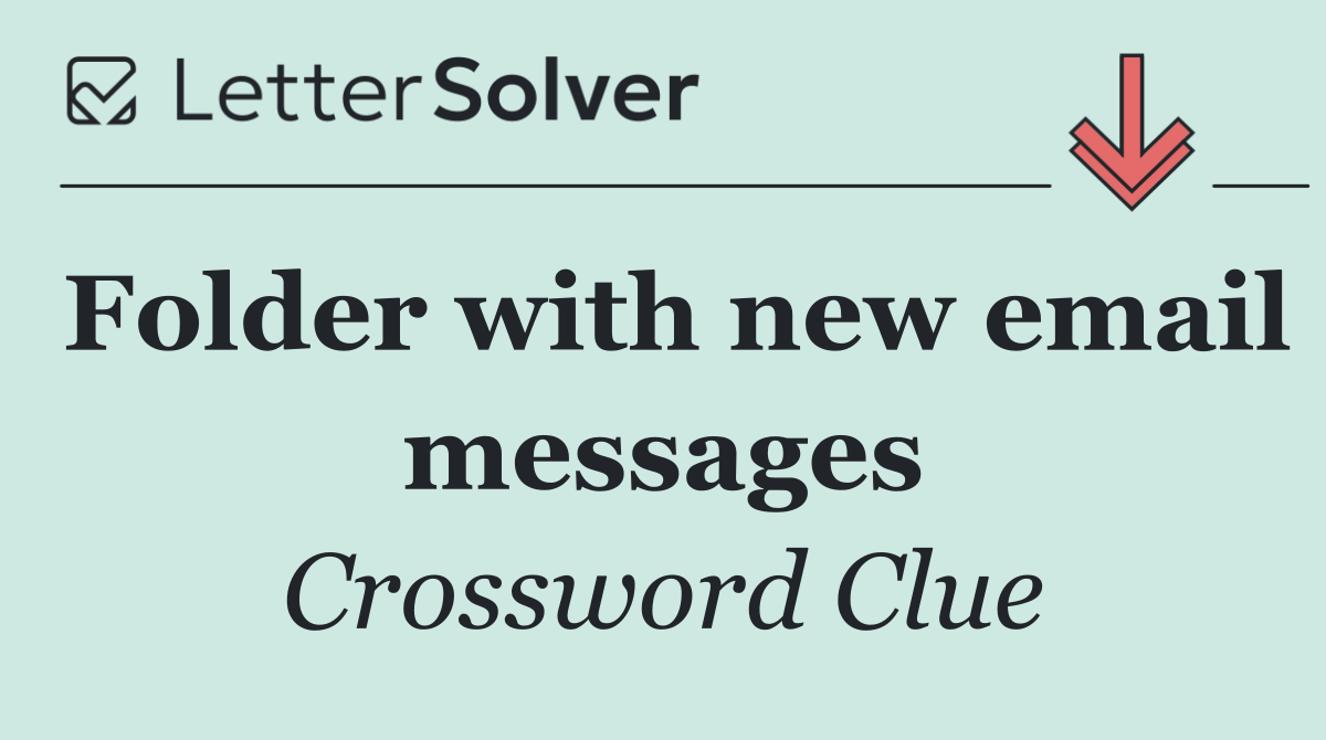 Folder with new email messages