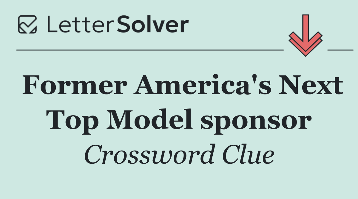 Former America's Next Top Model sponsor