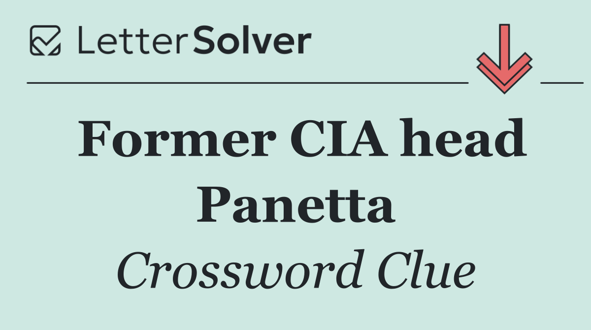 Former CIA head Panetta
