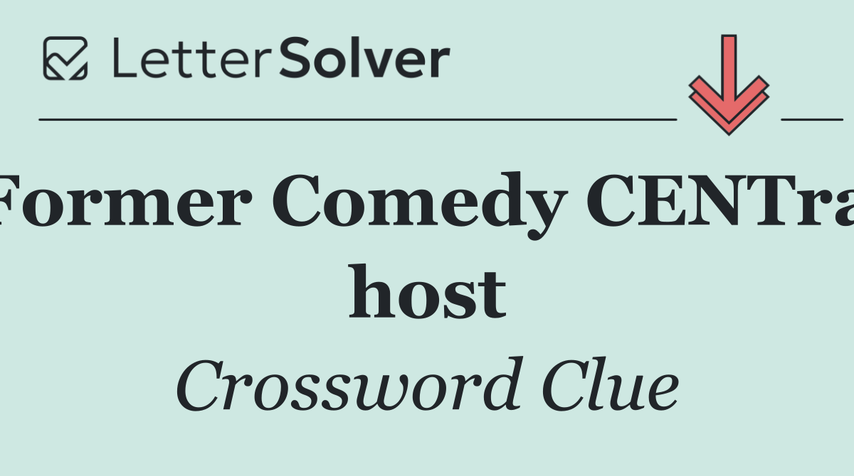 Former Comedy CENTral host