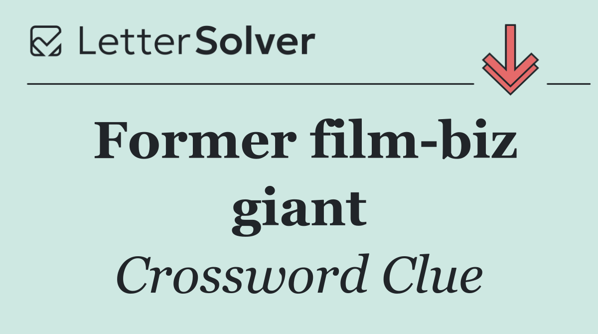 Former film biz giant