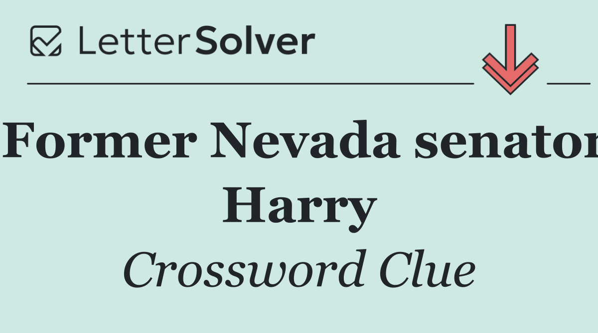 Former Nevada senator Harry