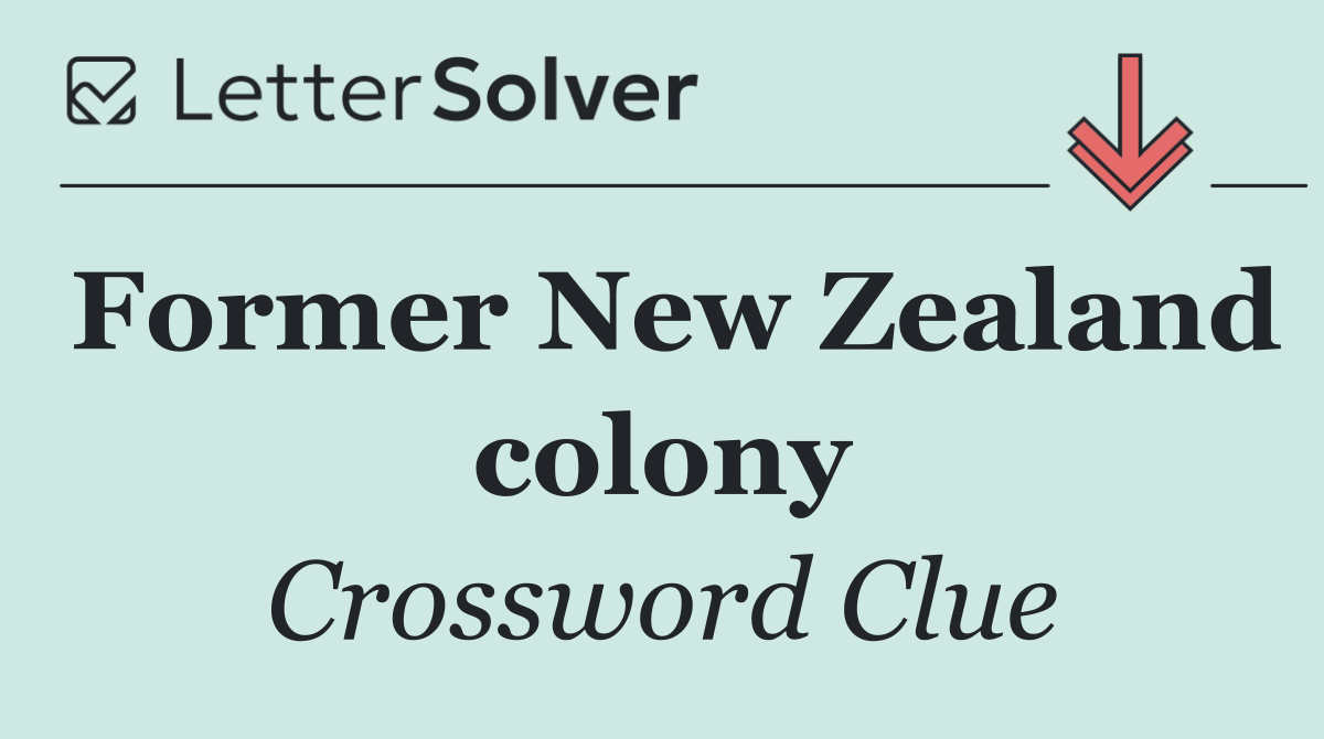 Former New Zealand colony