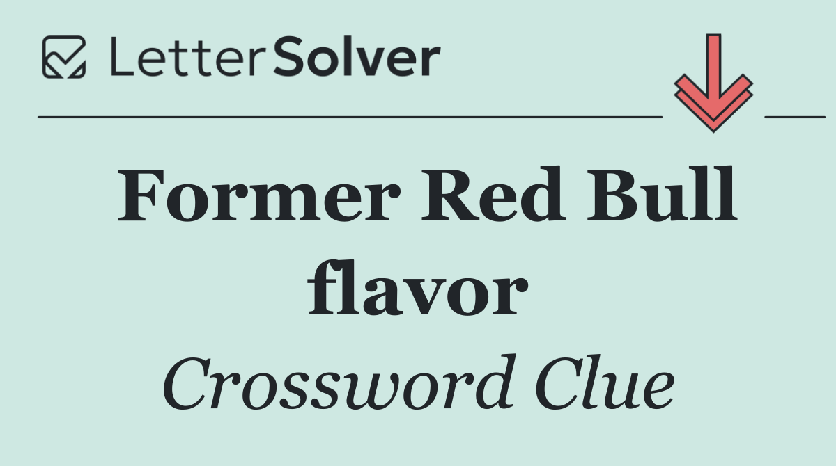 Former Red Bull flavor