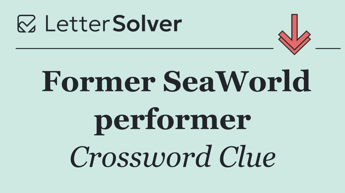 Former SeaWorld performer