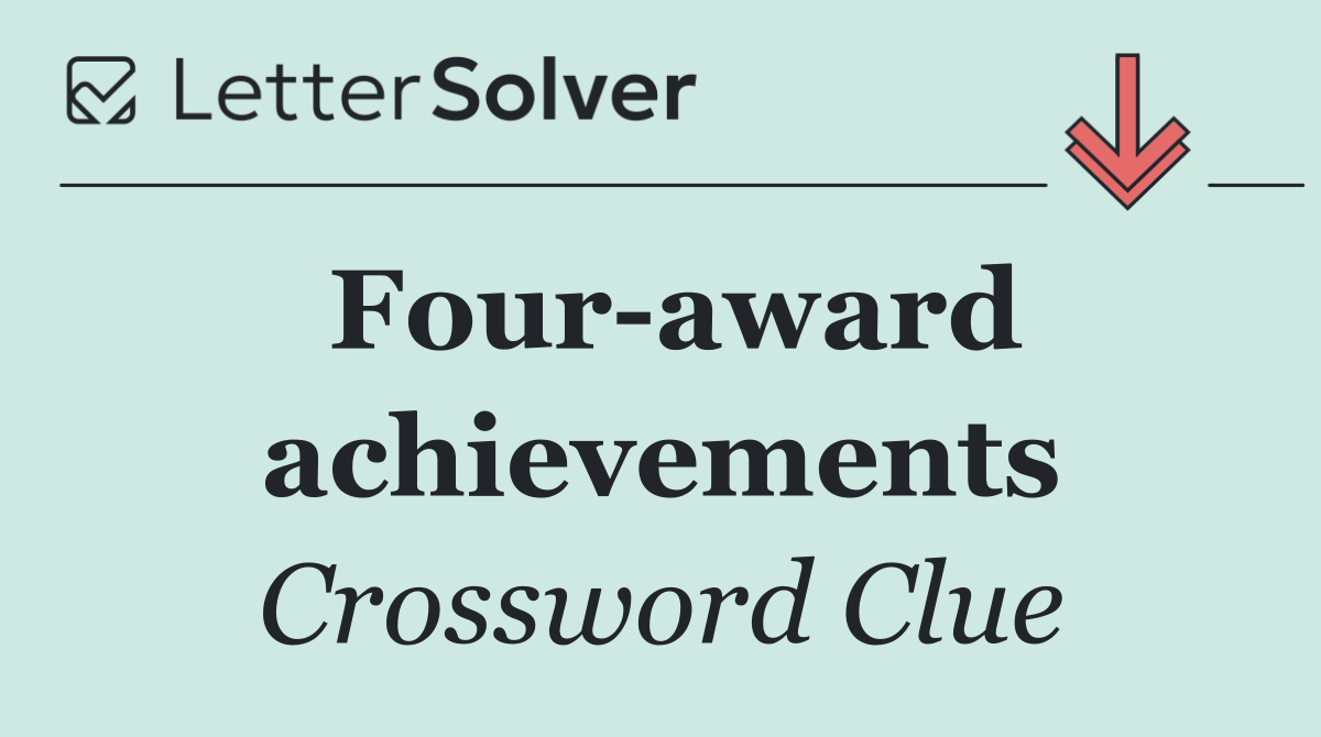 Four award achievements