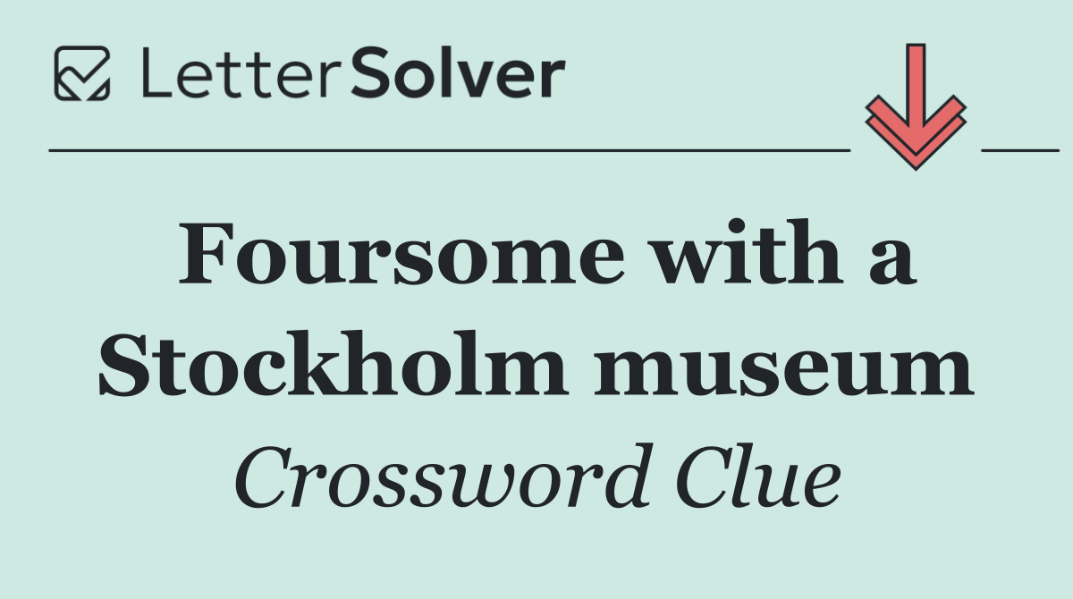 Foursome with a Stockholm museum