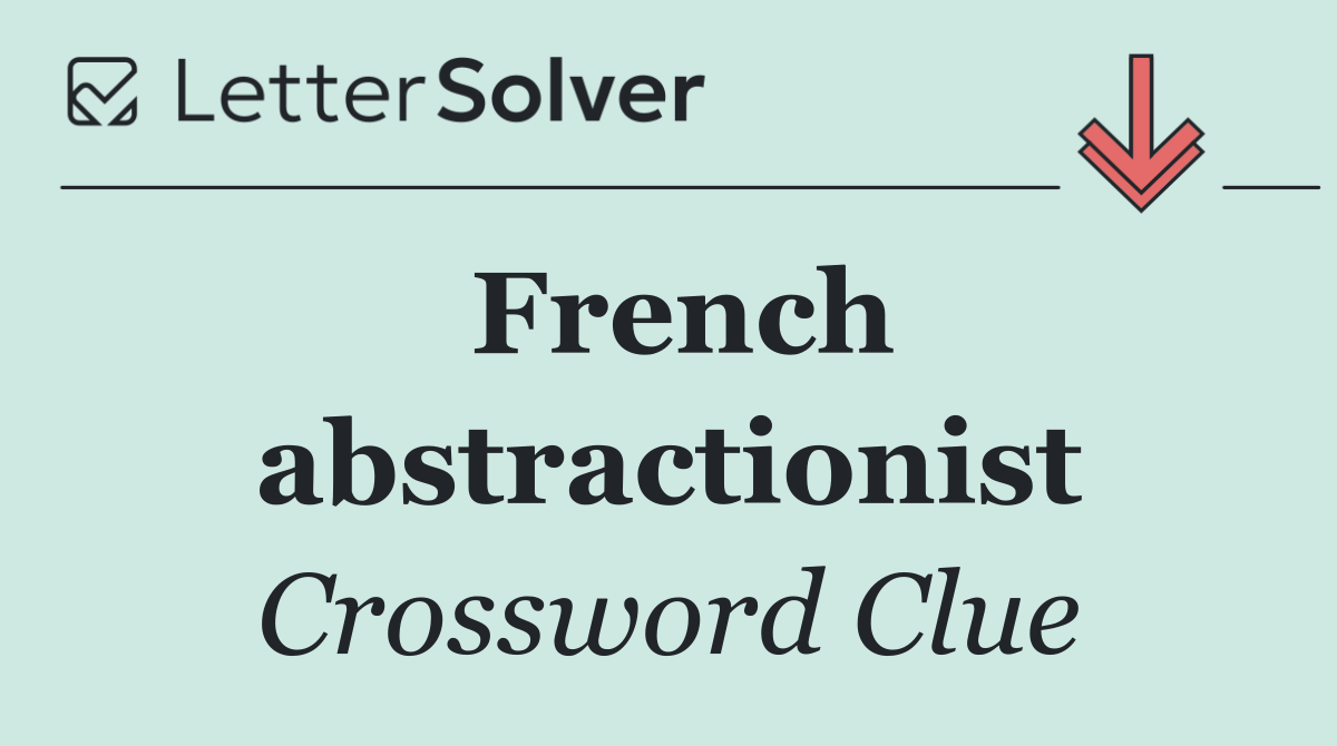 French abstractionist