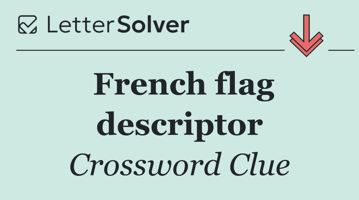 French flag descriptor