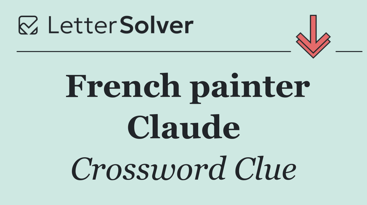 French painter Claude