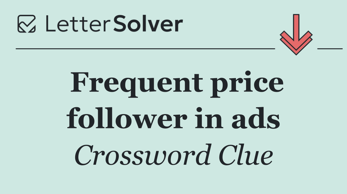 Frequent price follower in ads