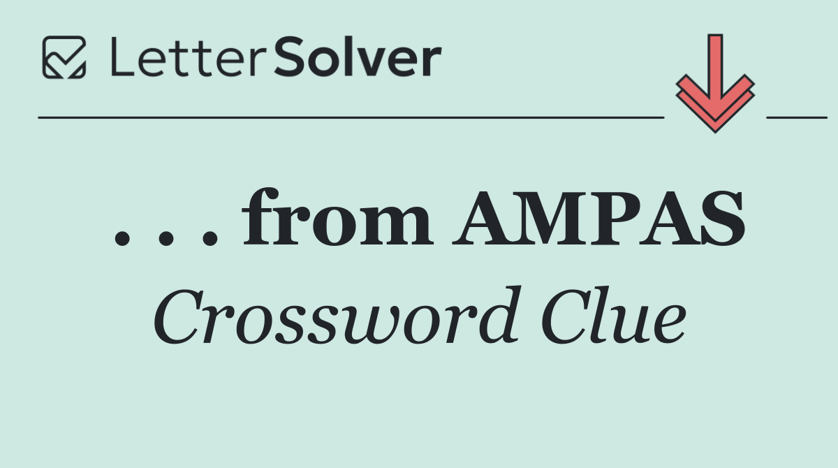 . . . from AMPAS