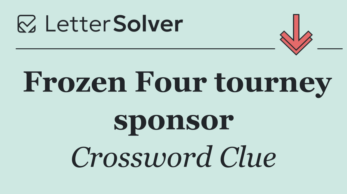 Frozen Four tourney sponsor