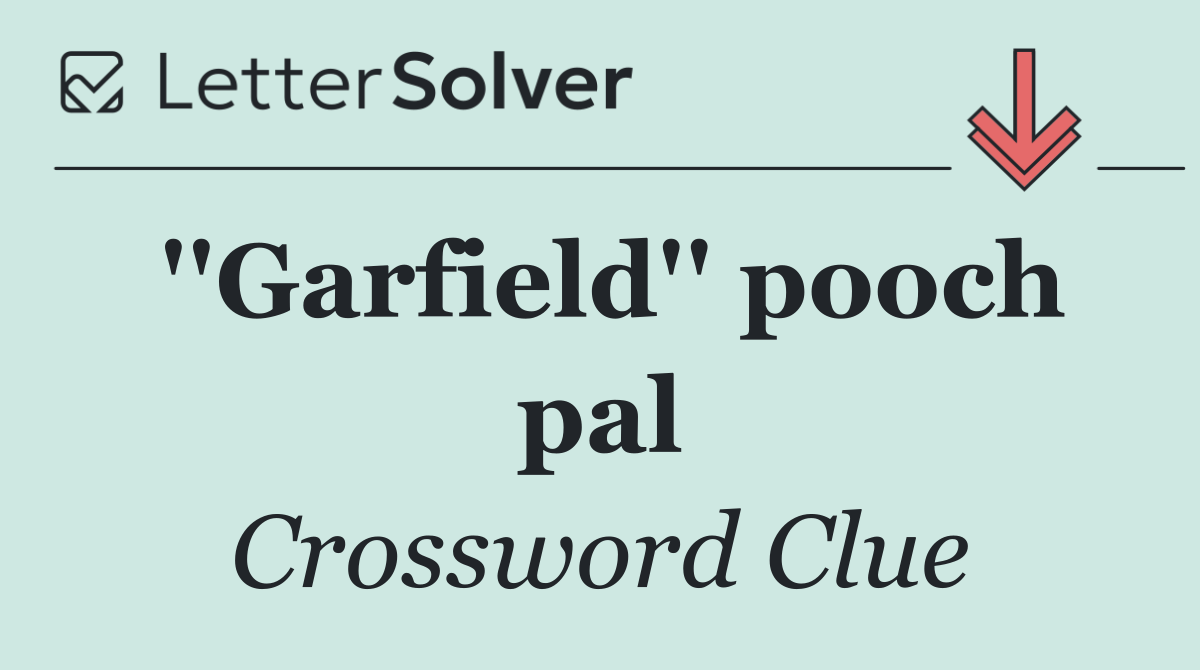 ''Garfield'' pooch pal