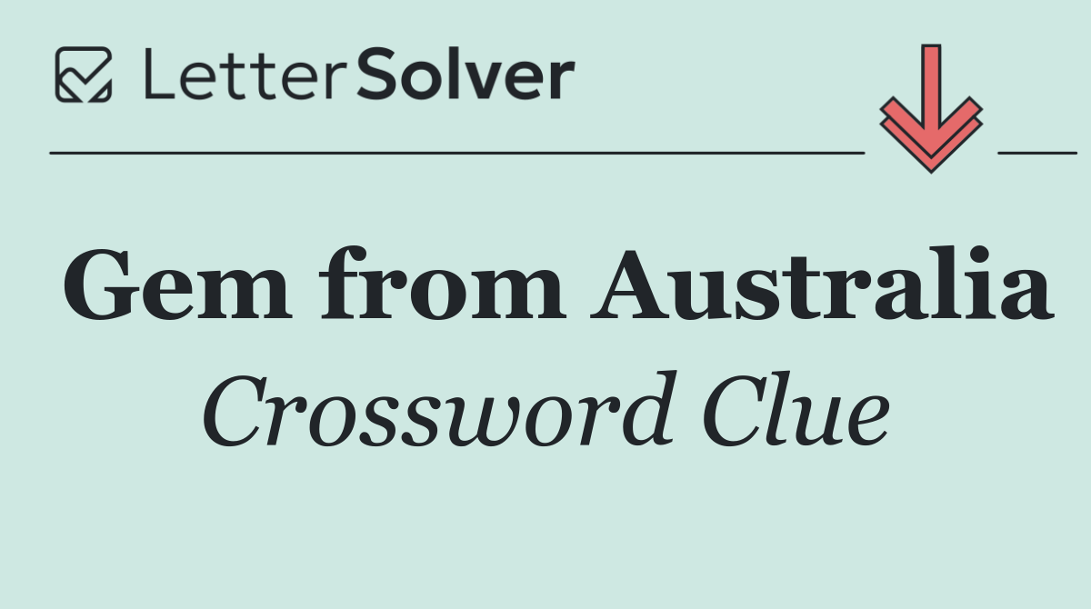 Gem from Australia