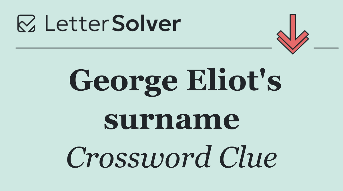 George Eliot's surname