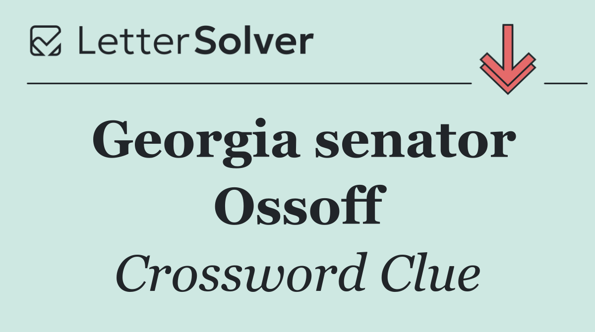Georgia senator Ossoff