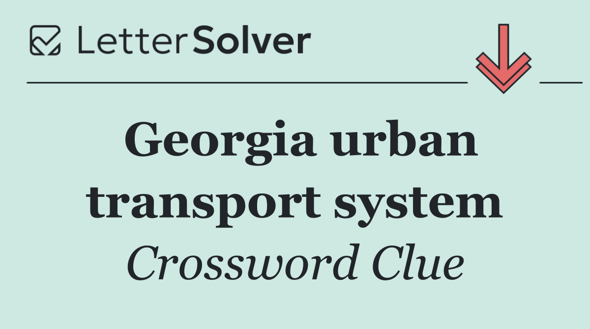 Georgia urban transport system