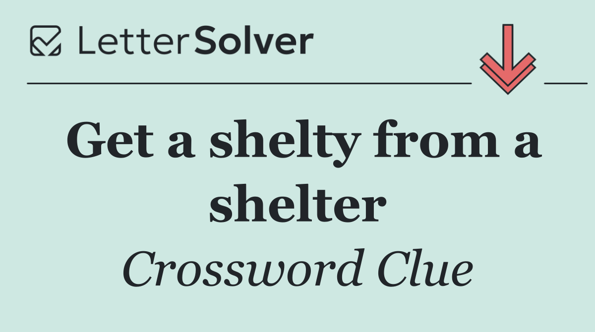 Get a shelty from a shelter