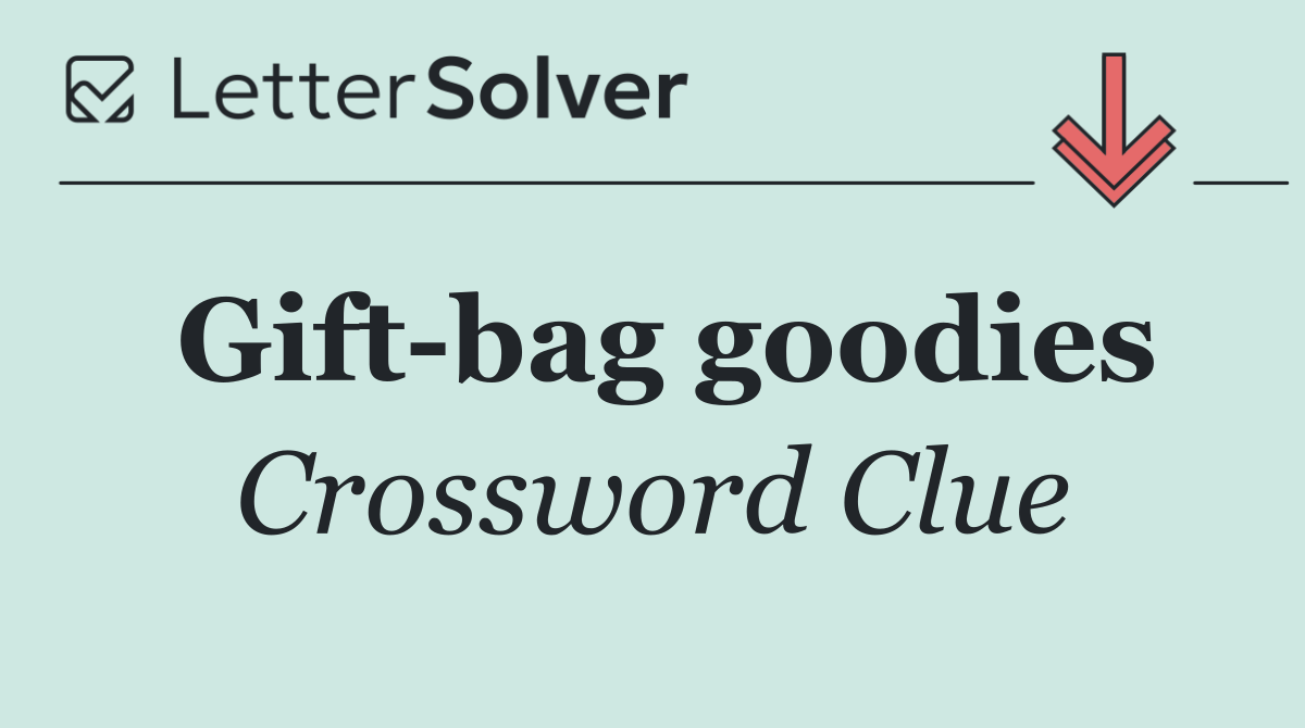 Gift bag goodies