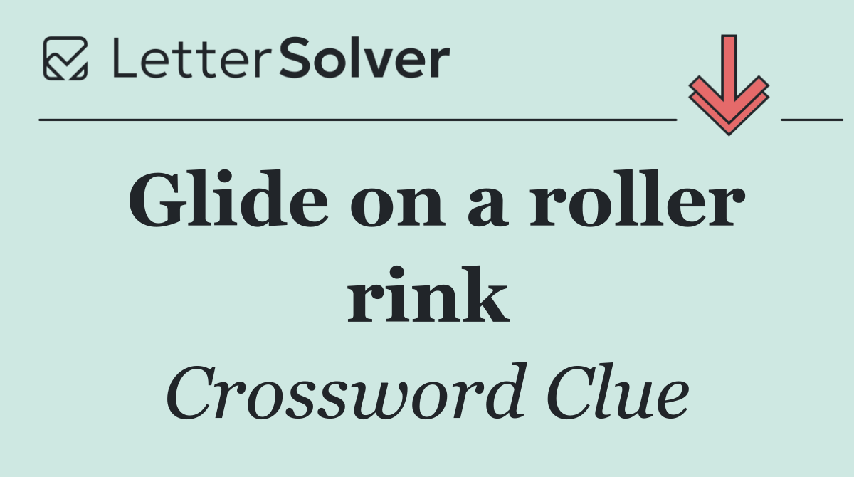 Glide on a roller rink
