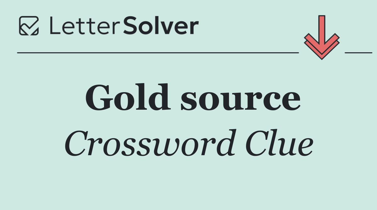 Gold source