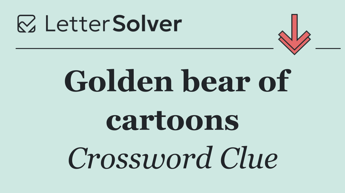Golden bear of cartoons