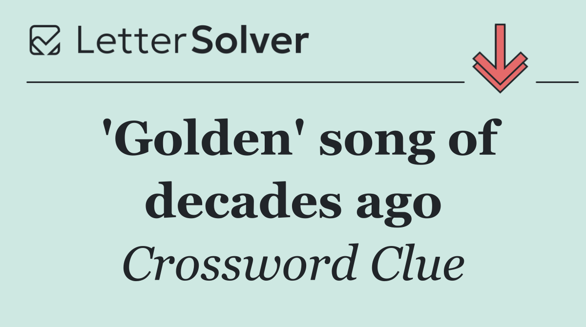 'Golden' song of decades ago
