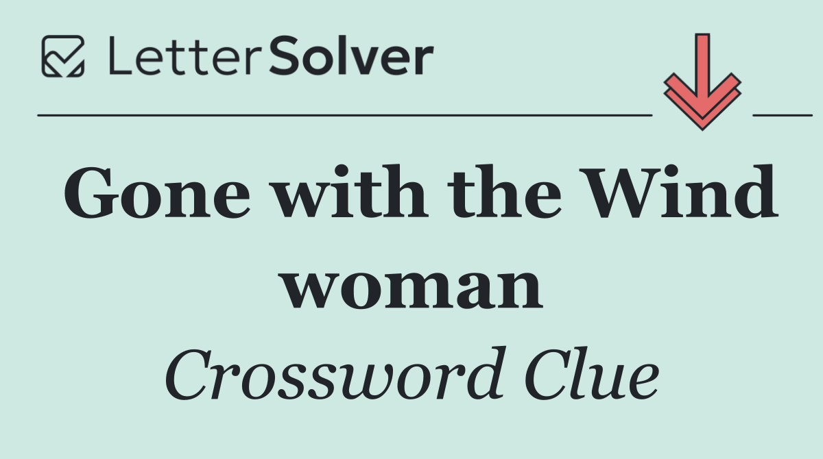 Gone with the Wind woman