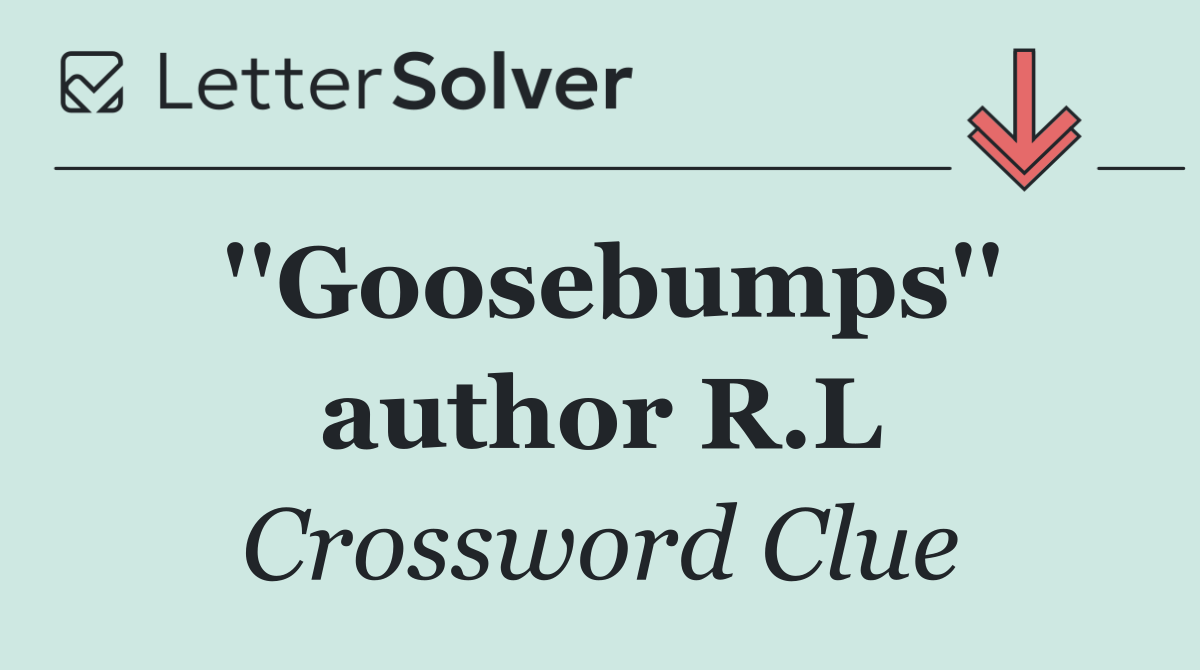 ''Goosebumps'' author R.L
